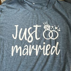 Just married tshirt.